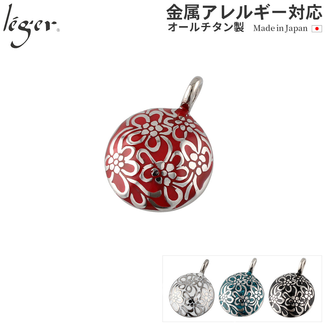 すん様用♡ペンダントトップ2点 純チタンペンダントトップ 花玉（平） T216GS – leger