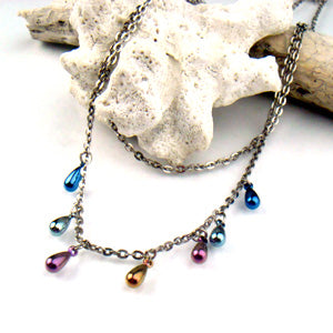 Pure Titanium Necklace Chain 7-Tier Chain N007