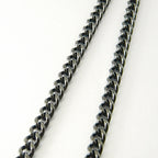 Pure Titanium Necklace Chain IP Grey 45cm Curb (Kihei) 5.6mm Width C45GB