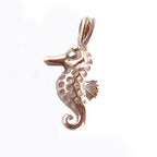 Pure Titanium Pendant Top - Seahorse (Animal Series) - IP Gold T134P