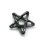 Pure Titanium Pentagon Pendant Top IP Grey T135G