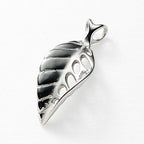 Pure Titanium Pendant Top - Leaf T136