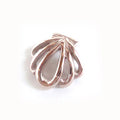 Pure Titanium Pendant Top Shell IP Gold T146P