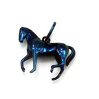 Pure Titanium Pendant Top Horse / Year of the Horse (Chinese Zodiac) (Animal Series) IP Blue T20BL
