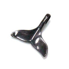 Pure Titanium Whale Tail Pendant Top, IP Gray, T24G