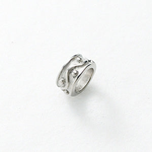 Pure Titanium Pendant Top, Large Round Bead, T28