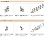 純チタンペアネックレス 百合の紋章 40cm 45cm T37T93pair