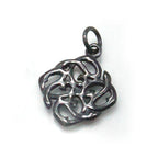 Pure Titanium Pendant Top Arabesque IP Gray T39G