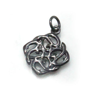 Pure Titanium Pendant Top Arabesque IP Gray T39G
