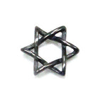 Pure Titanium Pendant Top, Open Cross Star, IP Grey, T47G
