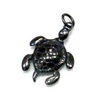 Pure Titanium Pendant Top, Turtle (Animal Series), IP Grey T62G