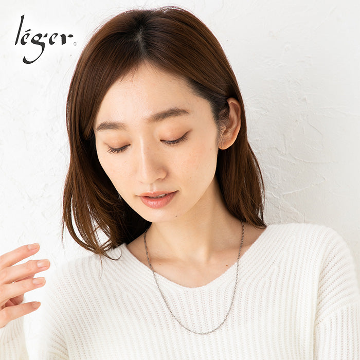 純チタン ネックレス チェーン 55cm スクリュー 2.2mm幅 BS55F