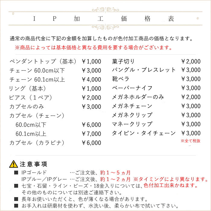 【IPカラーオーダー】 色付け加工 colorIP