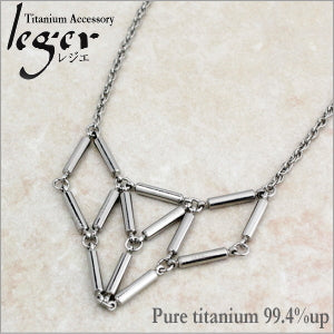 Pure Titanium Triangle Necklace N028