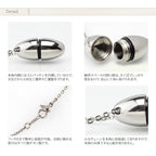 純チタン 遺骨ペンダント （ 遺骨カプセル ） ネックレス 60cm 名入れ可 PC43-1