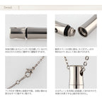 純チタン 遺骨ペンダント 50cm 名入れ 完全防水 PC50-1