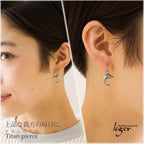 純チタンピアス（フック）イルカ PF25pair