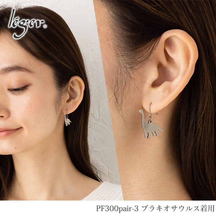 純チタン ピアス フック 両耳 ダイナソーズ PF300pair