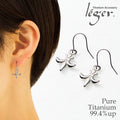 純チタンピアス（フック）ゆり PF37pair