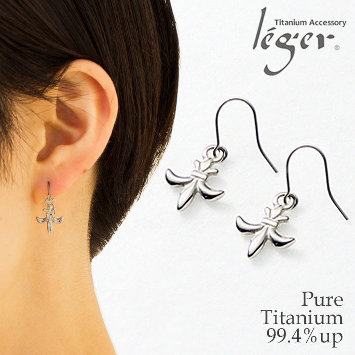 純チタンピアス（フック）ゆり PF37pair