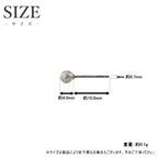 純チタン ピアス ラブラドライド PN009pair ポスト ラウンドカット 4mm 両耳