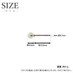 純チタン ピアス レモンクォーツ PN011pair ポスト ラウンドカット 4mm 両耳