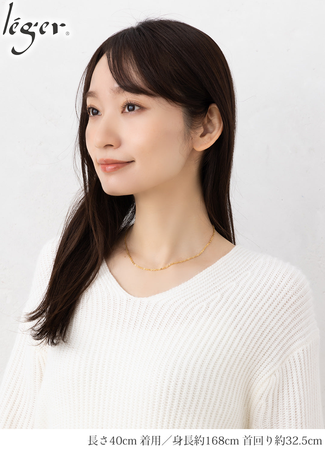 純チタン ネックレス チェーン IPゴールド 40cm アズキ （ 小豆 ） 2.0mm幅 A40GLF