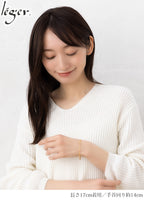 純チタン ブレスレット / アンクレット 小豆 IPゴールド 17cm 2.0mm幅 AV17GLF