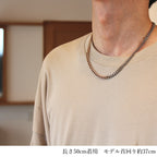 純チタン チェーン バイカラー IPゴールド 50cm キヘイ （ 喜平 ） 5.6mm幅 C50M-BCP