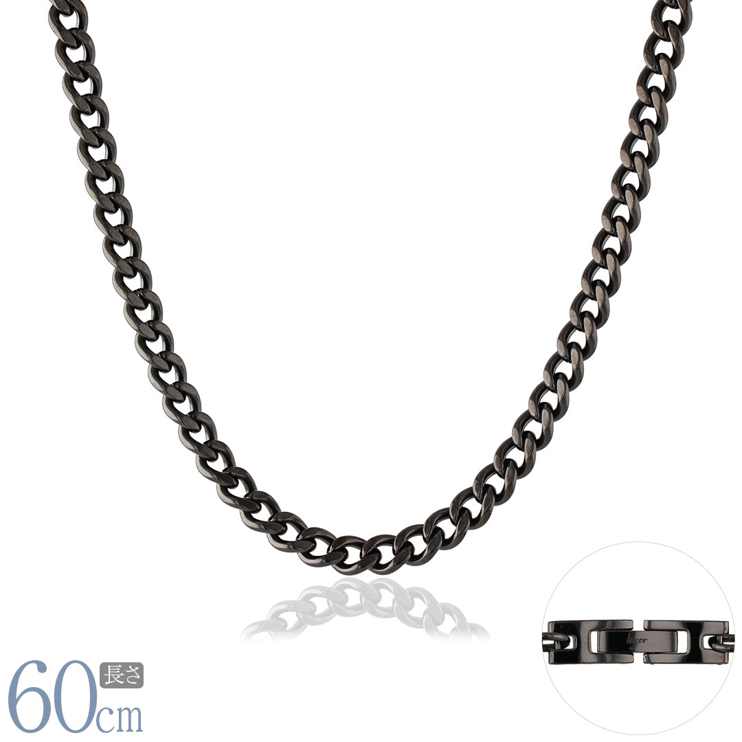 Pure Titanium Necklace Chain 50cm Curb 8.7mm Wide G50B