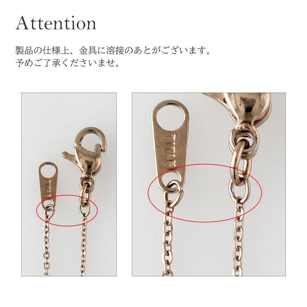 純チタン ネックレス チェーン IPゴールド 50cm アズキ （ 小豆 ） 1.1mm幅 SSA50PF