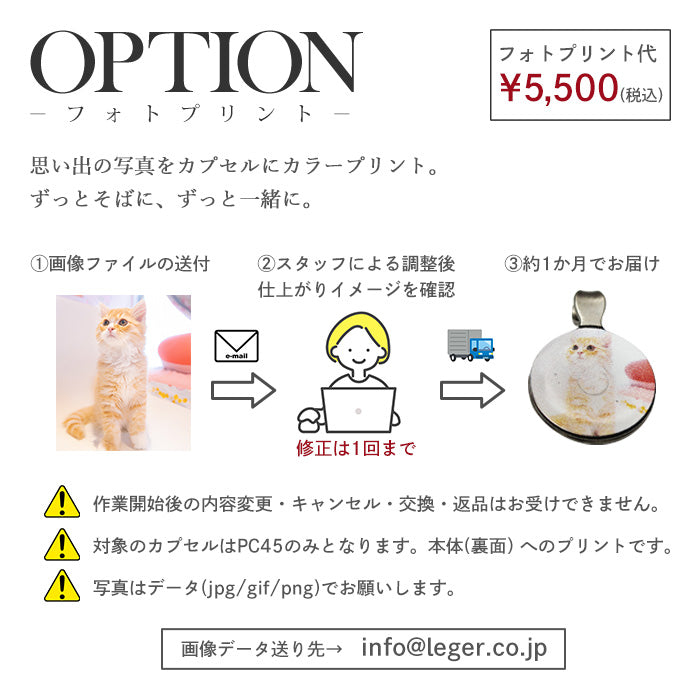 純チタン 遺骨ペンダント （ 遺骨カプセル ） ネックレス 50cm PC45-1