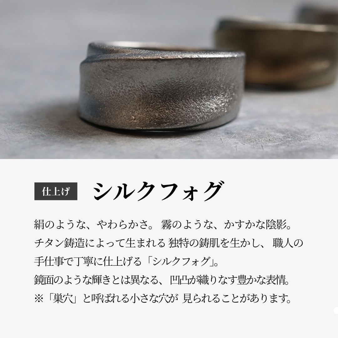 純チタンピアス ホイップライン シルクフォグ ポスト PP623203pair