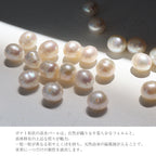 純チタン ピアス ポスト チェーン コネクト キャッチ パール 両耳 PPC003pair