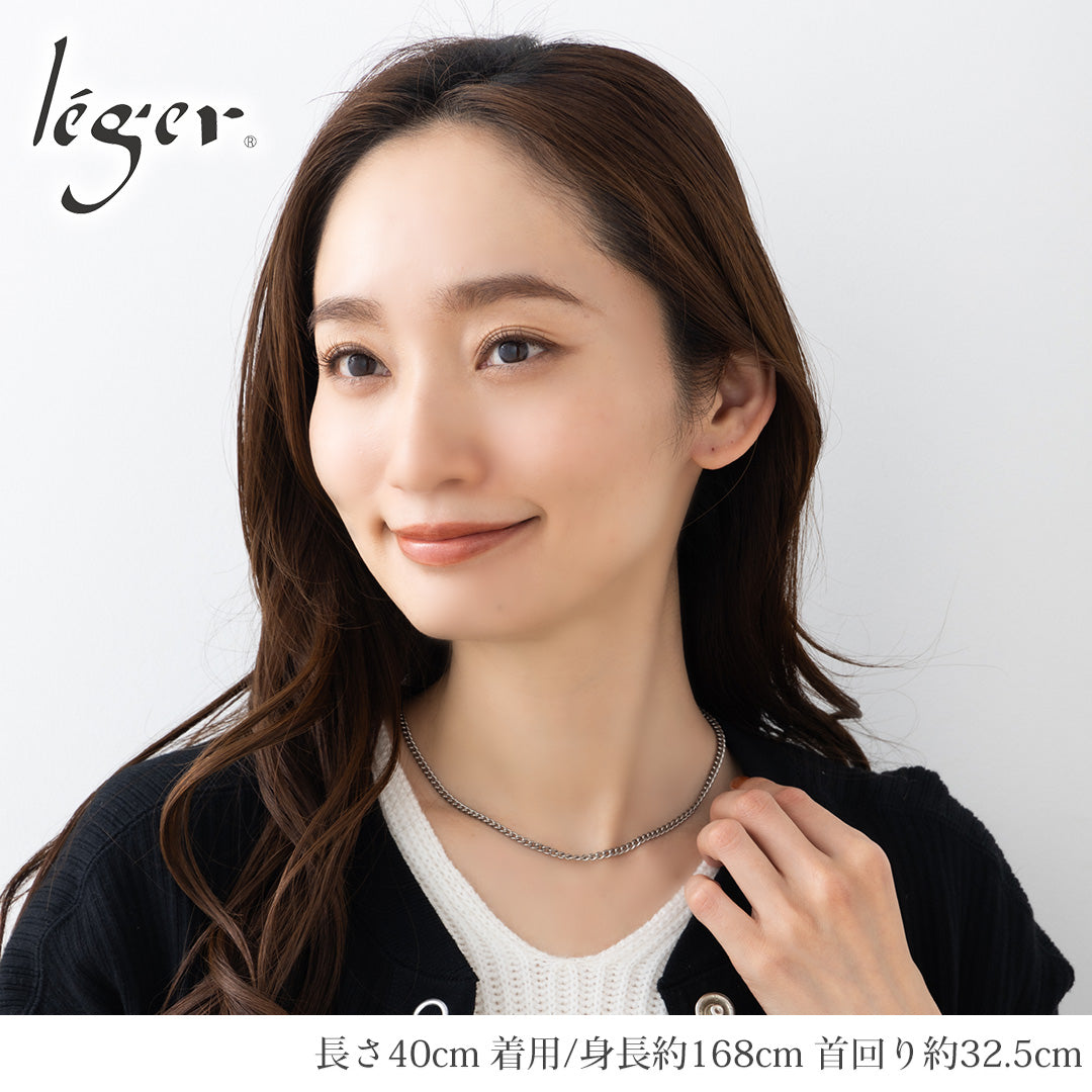 純チタン ネックレス チェーン 40cm キヘイ （ 喜平 ） 3.5mm幅 D40F