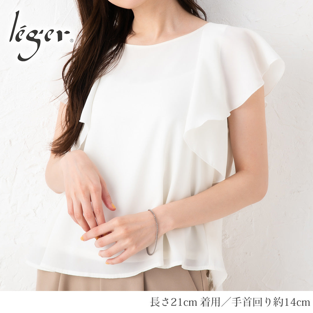 純チタン ブレスレット 21cm 〜 25cm キヘイ （ 喜平 ） 3.5mm幅 DV21F