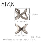 純チタン イヤーカフ クロス 片耳用 ECF009