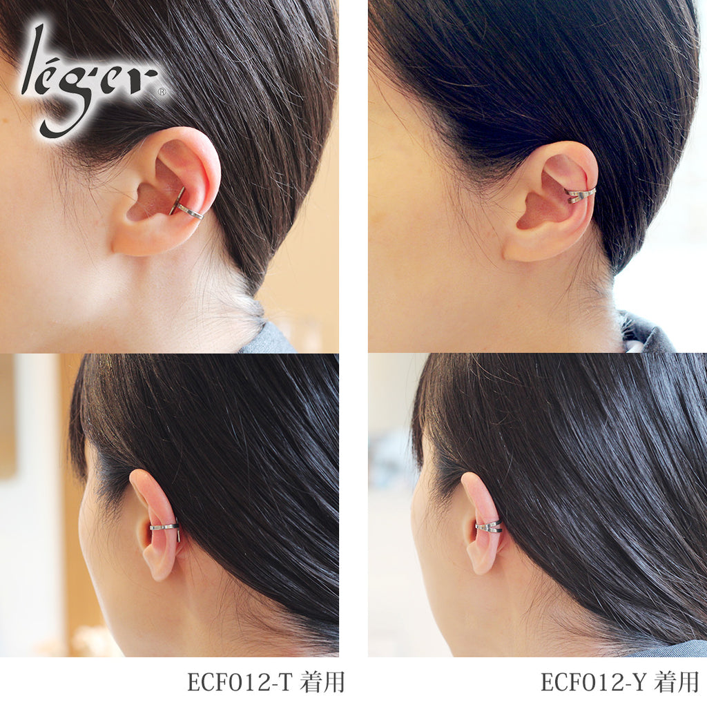 純チタン イヤーカフ アルファベット A K M S T Y 片耳用 ECF012