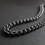 Pure Titanium Necklace Chain 50cm Curb 8.7mm Wide G50B