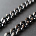 Pure Titanium Necklace Chain 50cm Curb 8.7mm Wide G50B