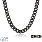 Pure Titanium Necklace Chain 50cm Curb 8.7mm Wide G50B