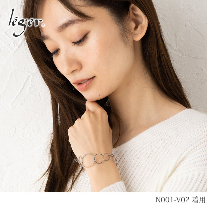 純チタン ブレスレット フープ 21cm N001-V02