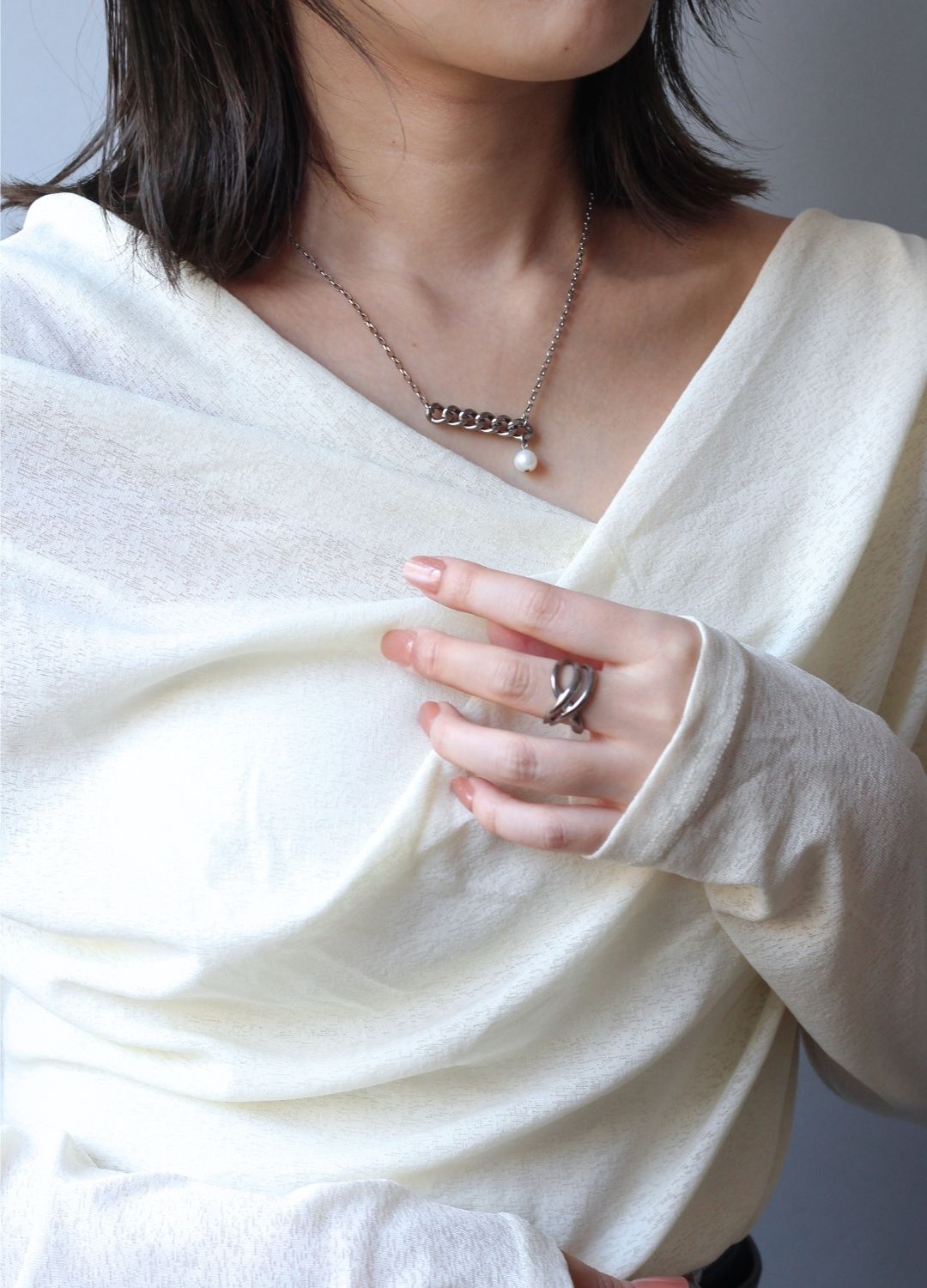純チタンネックレスチェーン マ・ペール（Ma Perle） NN010SO