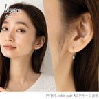 純チタンピアス（フック）ミニティアカラーPF105color