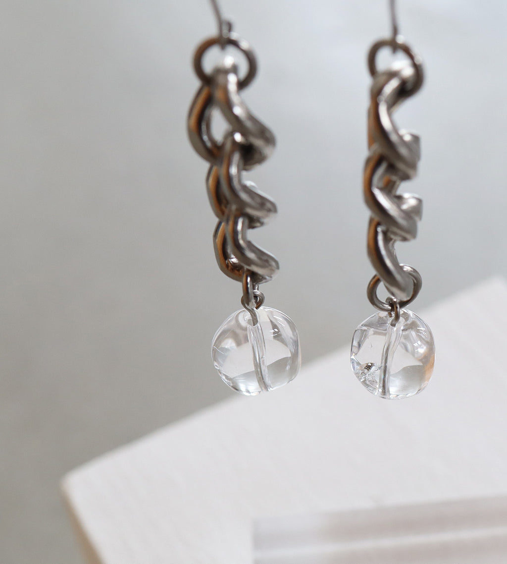 純チタン ピアス プリズムリンク01 フック 6mm PF318pair