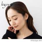 純チタン ピアス シルバーフラッシュクリスタル ラウンドカット 6mm 両耳 フック PFN010pair