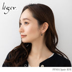 純チタン ピアス オニキス ドロップ 9×6mm 両耳 フックPFN013pair