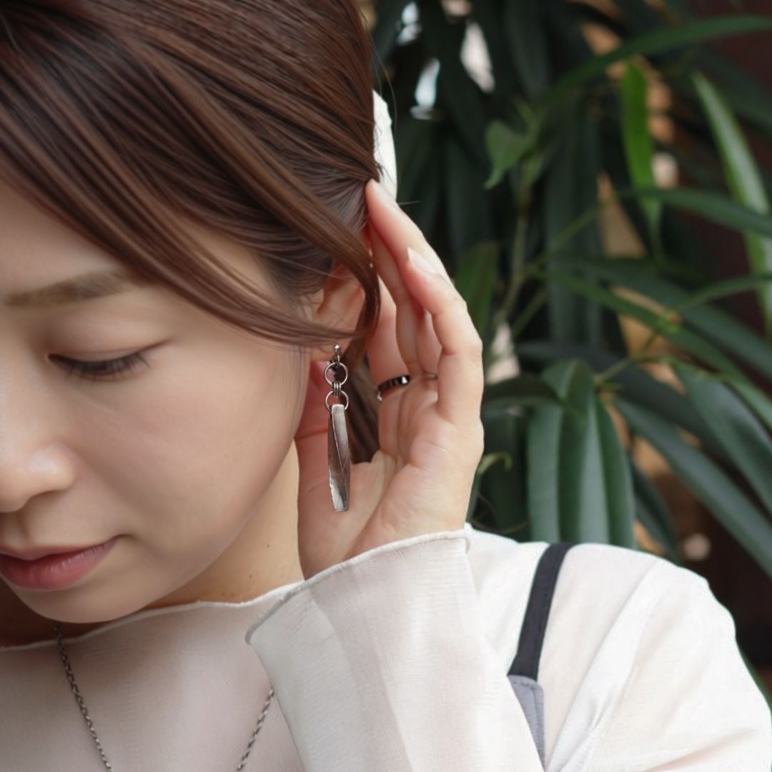純チタンピアス ホイップライン シルクフォグ ポスト PP623203pair