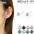 純チタン ピアス ジルコニア PZ40pair
