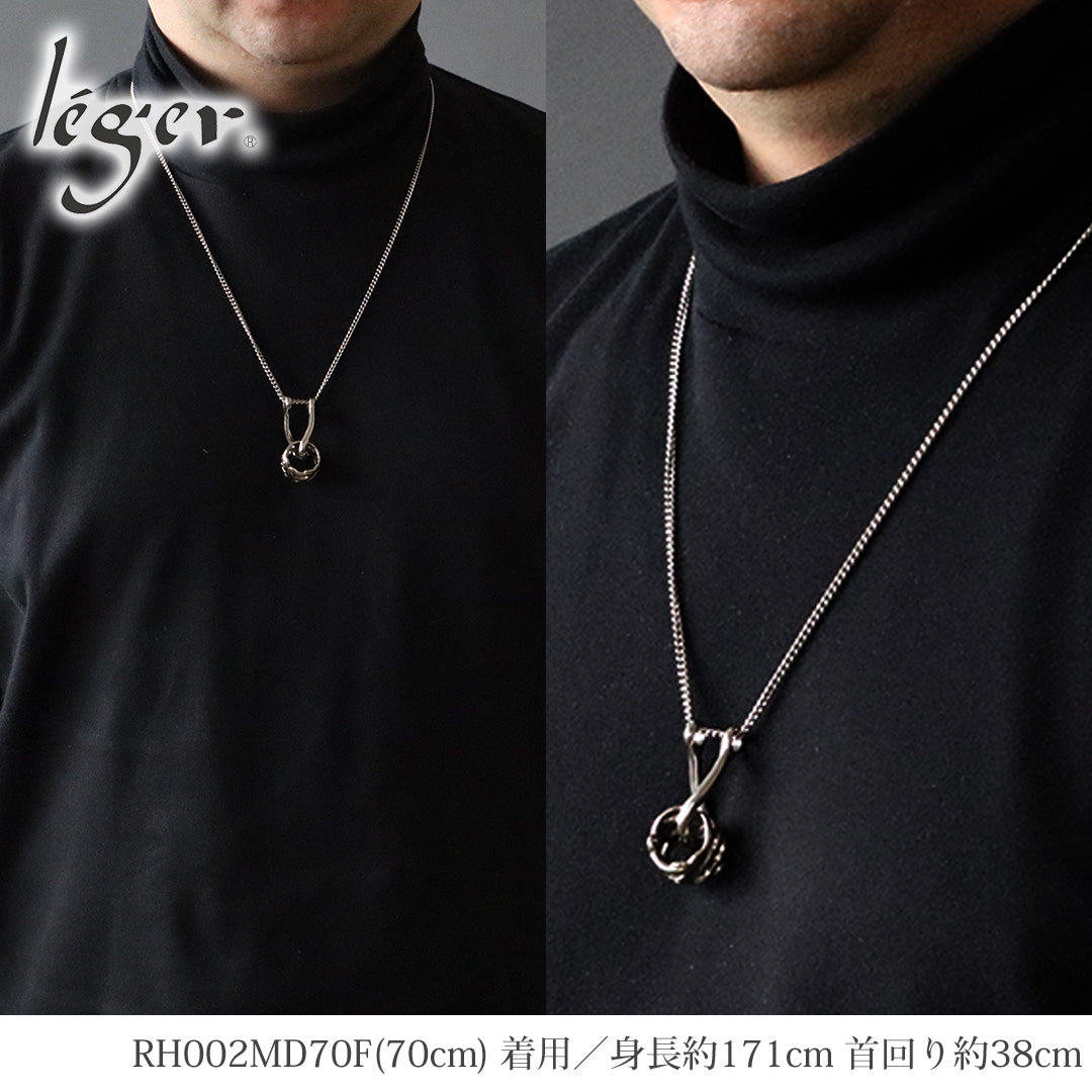純チタン ツイスト リングホルダー ネックレス 55cm 喜平 2.9mm幅 RH002MD55F